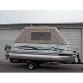 Single bimini canvas enclosure